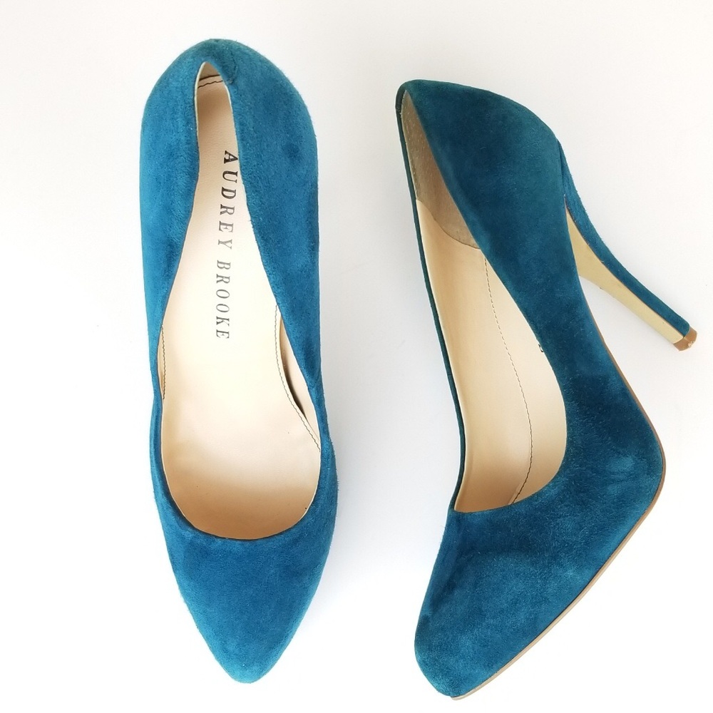 Audrey Brooke suede heels